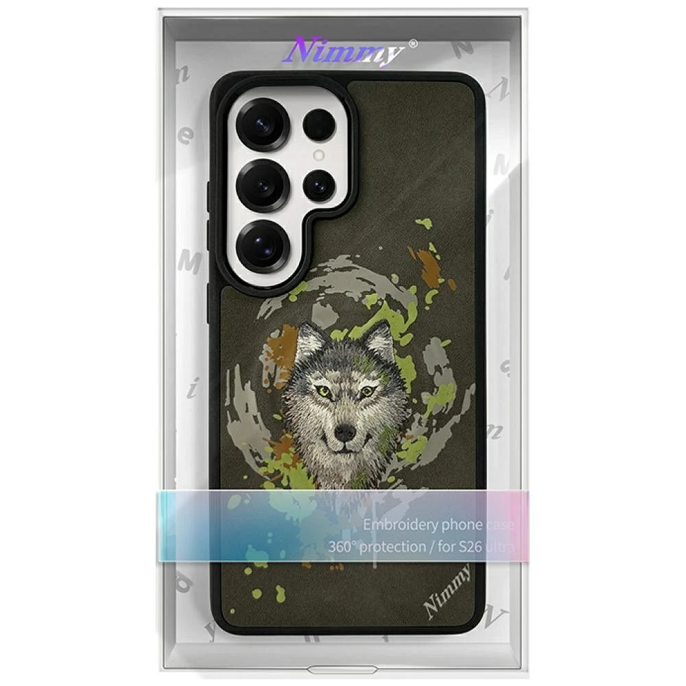 Zadní kryt NIMMY case WOLF MagSafe pro SAMSUNG Galaxy S26 Ultra, tmavě šedá