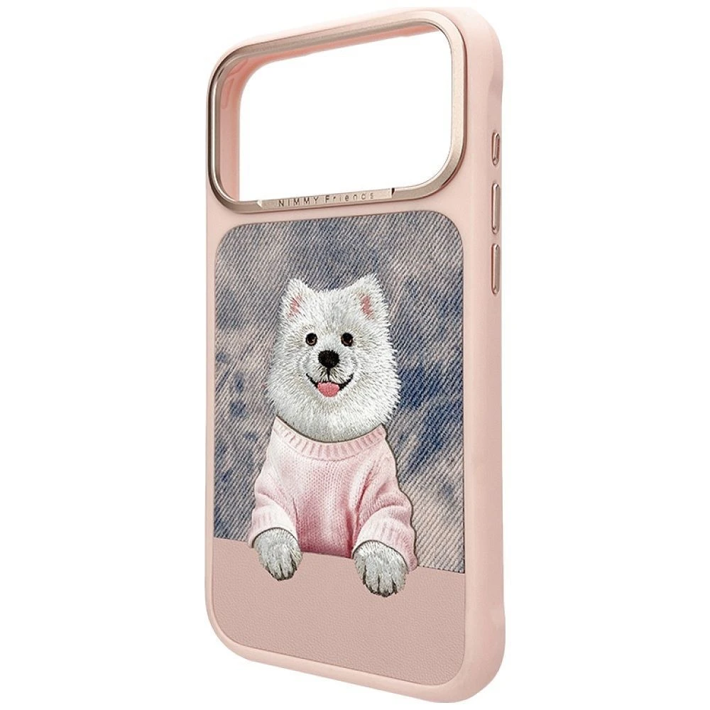 Zadní kryt NIMMY case GENTLE PETS SERIES DOG MagSafe pro Apple IPHONE 17 PRO MAX, růžová