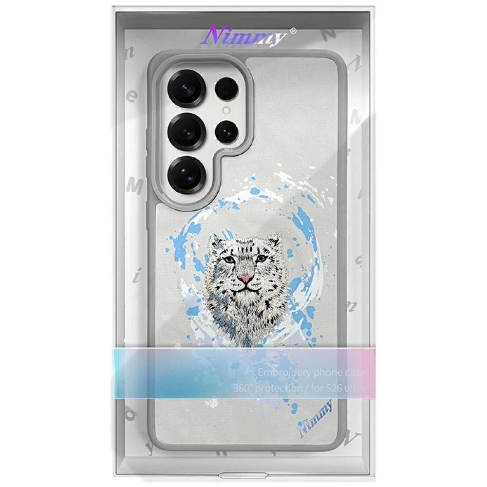 Zadní kryt NIMMY case PANTERA MagSafe pro SAMSUNG Galaxy S26 Ultra, světle šedá