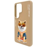 Zadní kryt NIMMY case GLASSES COOL DOG pro SAMSUNG Galaxy S26 Ultra, béžová