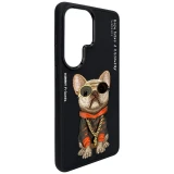 Zadní kryt NIMMY case GLASSES COOL DOG pro SAMSUNG Galaxy S26 Ultra, černá