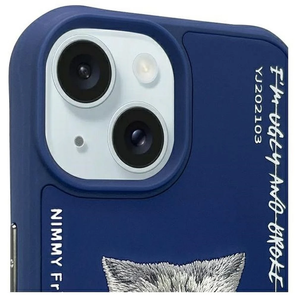 Zadní kryt NIMMY case GLASSES COOL CAT pro Apple IPHONE 15, modrá