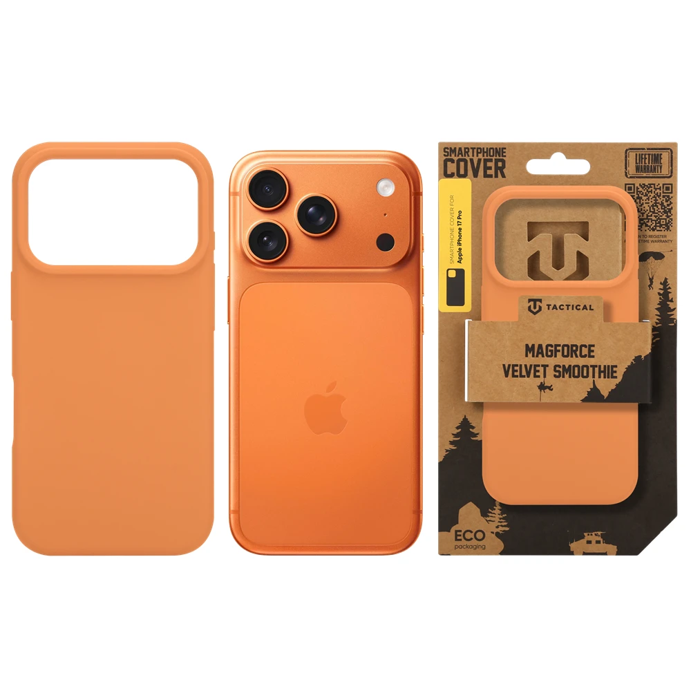 Tactical MagForce Velvet Smoothie Kryt pro Apple iPhone 17 Pro Agent Orange