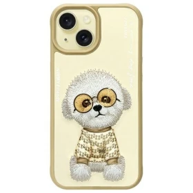 Zadní kryt NIMMY case GLASSES COOL DOG pro Apple IPHONE 15, zelená