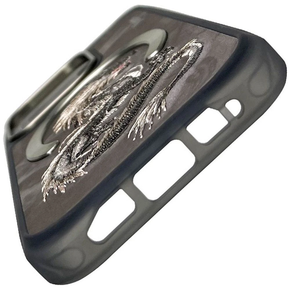 Zadní kryt NIMMY case DRAGON MagSafe pro Apple IPHONE 16 Pro, šedá
