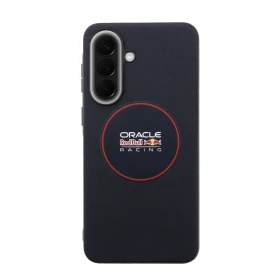 Red Bull PU Leather Red Ring MagSafe Zadní Kryt pro Samsung Galaxy A57 Navy