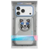 Zadní kryt NIMMY case GLASSES COOL DOG MagSafe pro Apple iPHONE 17 Pro Max, šedá