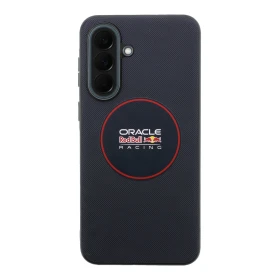 Red Bull PU Leather Red Ring MagSafe Zadní Kryt pro Samsung Galaxy A37 Navy