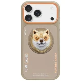 Zadní kryt NIMMY case GLASSES COOL DOG MagSafe pro Apple IPHONE 17 Pro Max, béžová