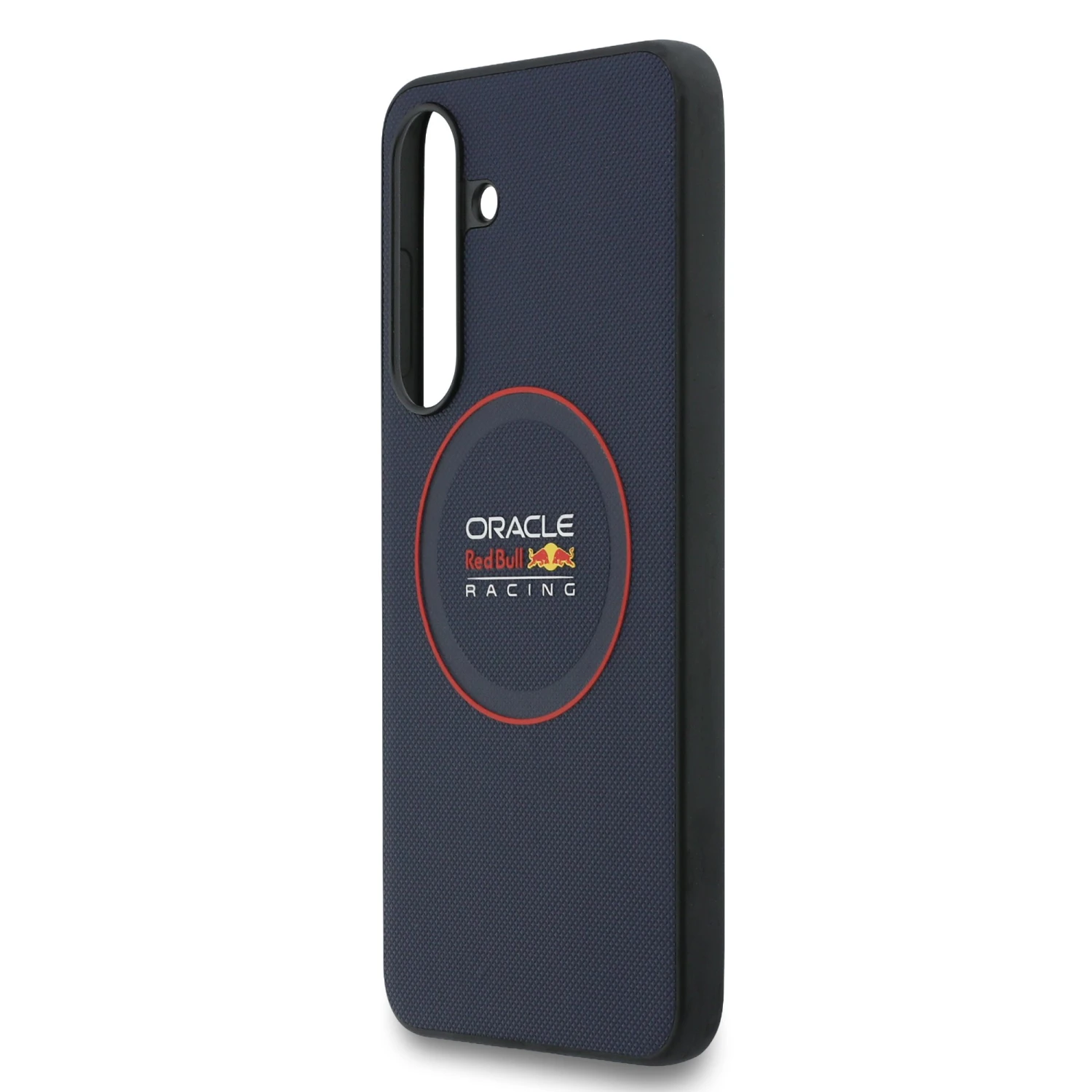 Red Bull PU Leather Red Ring MagSafe Zadní Kryt pro Samsung Galaxy S25 FE Navy