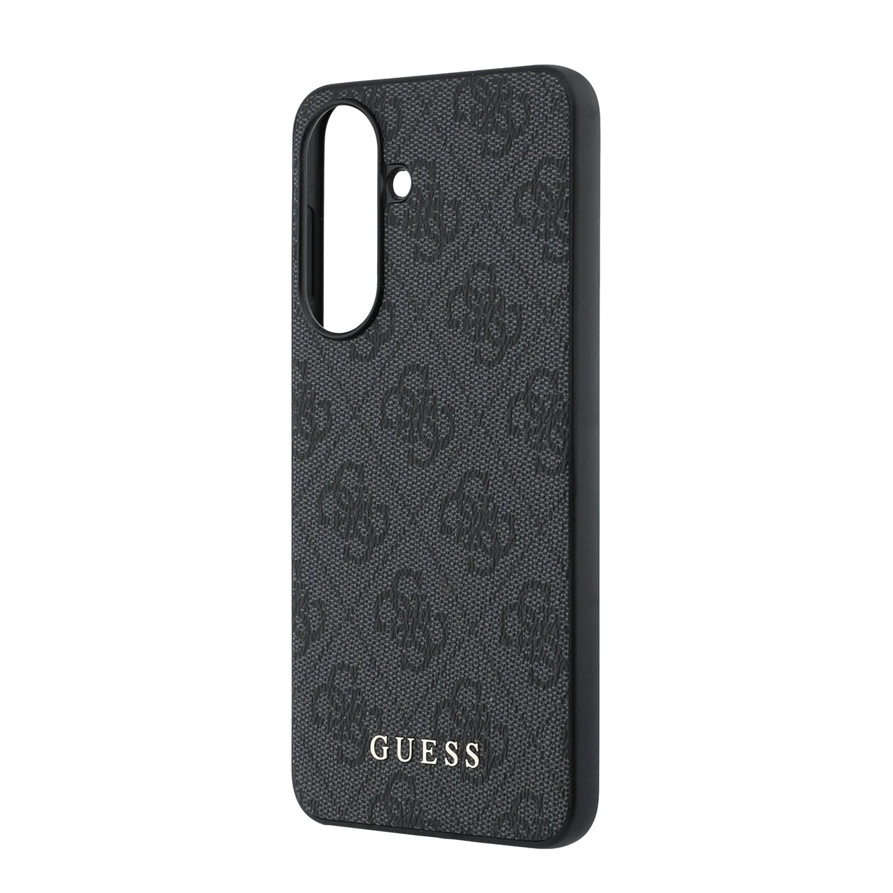 Guess PU 4G Metal Classic Logo Zadní Kryt pro Samsung Galaxy A57 Grey