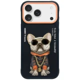 Zadní kryt NIMMY case GLASSES COOL DOG pro Apple IPHONE 17 Pro, černá