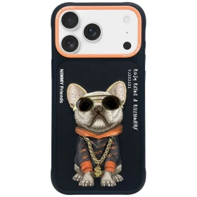 Zadní kryt NIMMY case GLASSES COOL DOG pro Apple IPHONE 17 Pro, černá