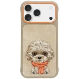 Zadní kryt NIMMY case BIG EYED PET 2.0 Dog pro Apple IPHONE 17 Pro Max, béžová