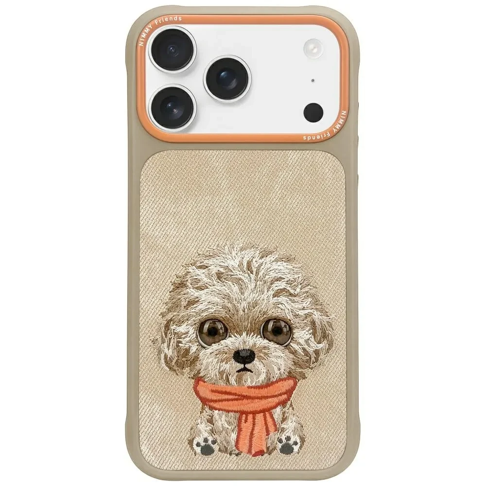 Zadní kryt NIMMY case BIG EYED PET 2.0 Dog pro Apple IPHONE 17 Pro, béžová