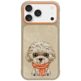 Zadní kryt NIMMY case BIG EYED PET 2.0 Dog pro Apple IPHONE 17, béžová