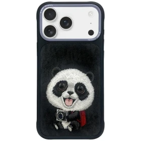 Zadní kryt NIMMY case BIG EYED PET 2.0 Panda pro Apple IPHONE 17, černá