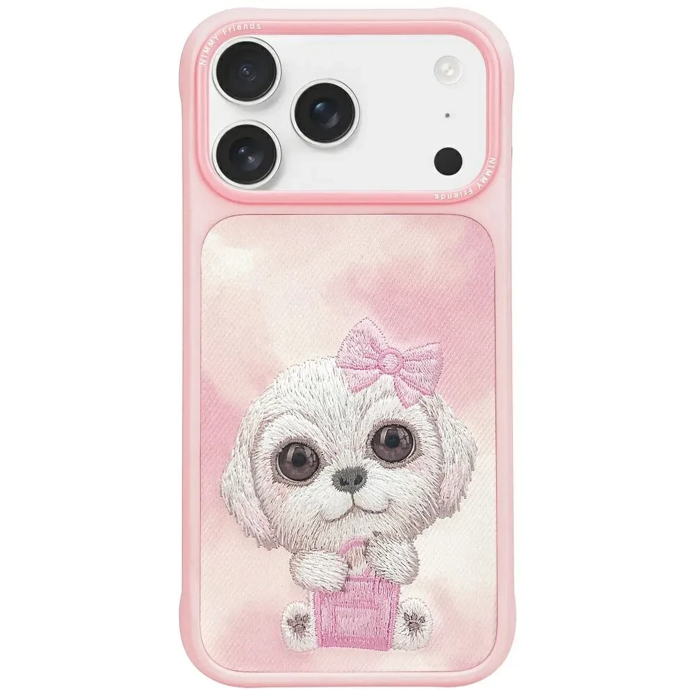 Zadní kryt NIMMY case BIG EYED PET 2.0 Dog pro Apple IPHONE 17 Pro, růžová