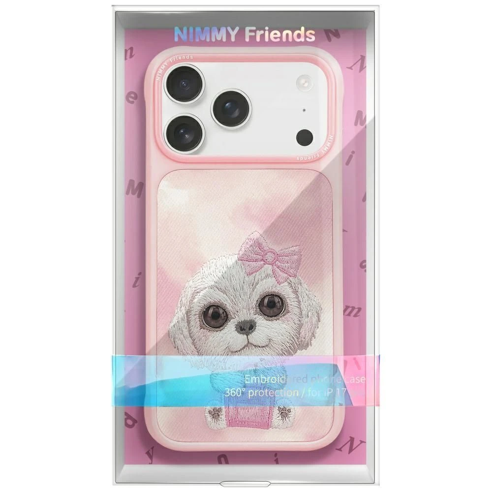Zadní kryt NIMMY case BIG EYED PET 2.0 Dog pro Apple IPHONE 17 Pro, růžová