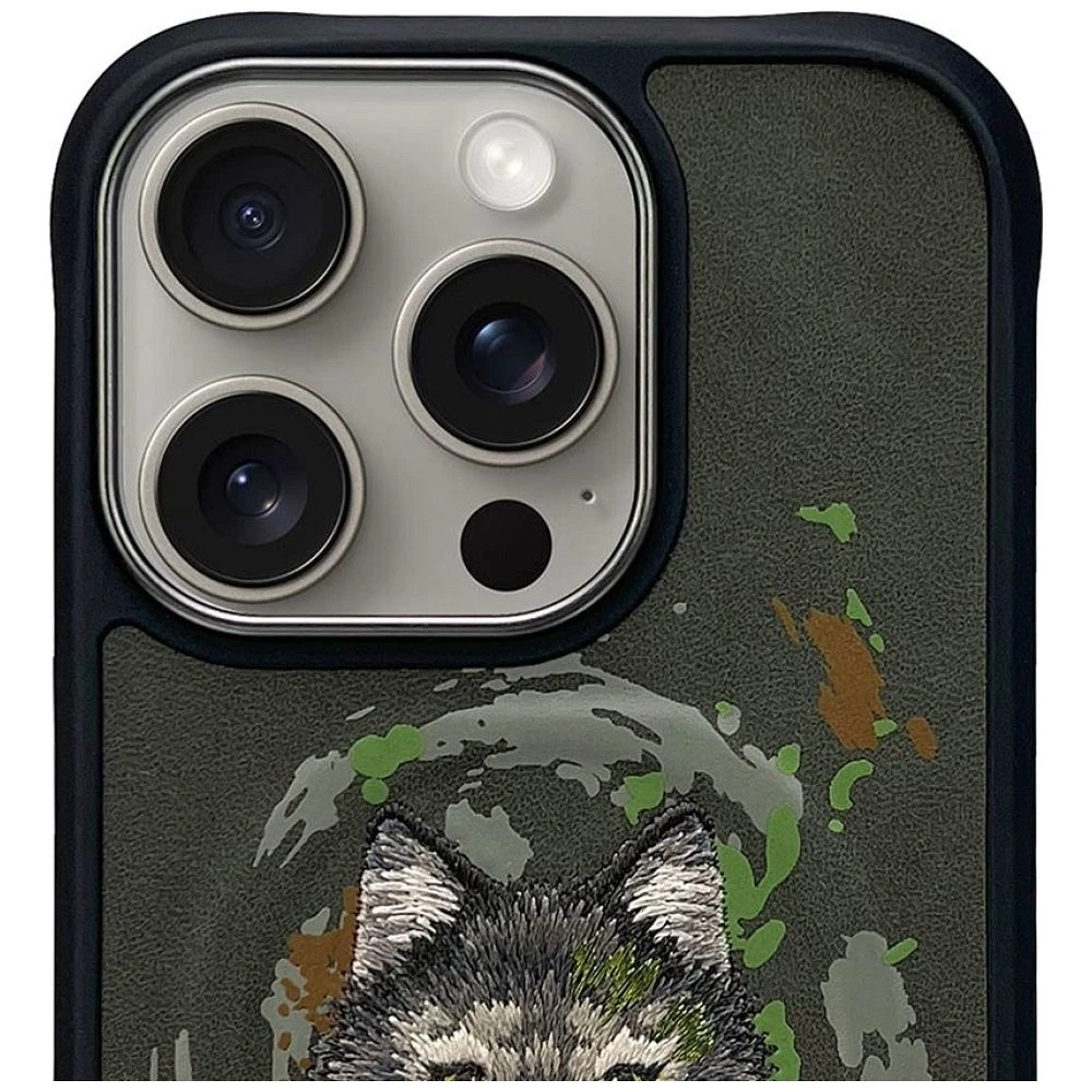 Zadní kryt NIMMY case WOLF compatible with MagSafe pro Apple IPHONE 16 Pro Max, dark gray