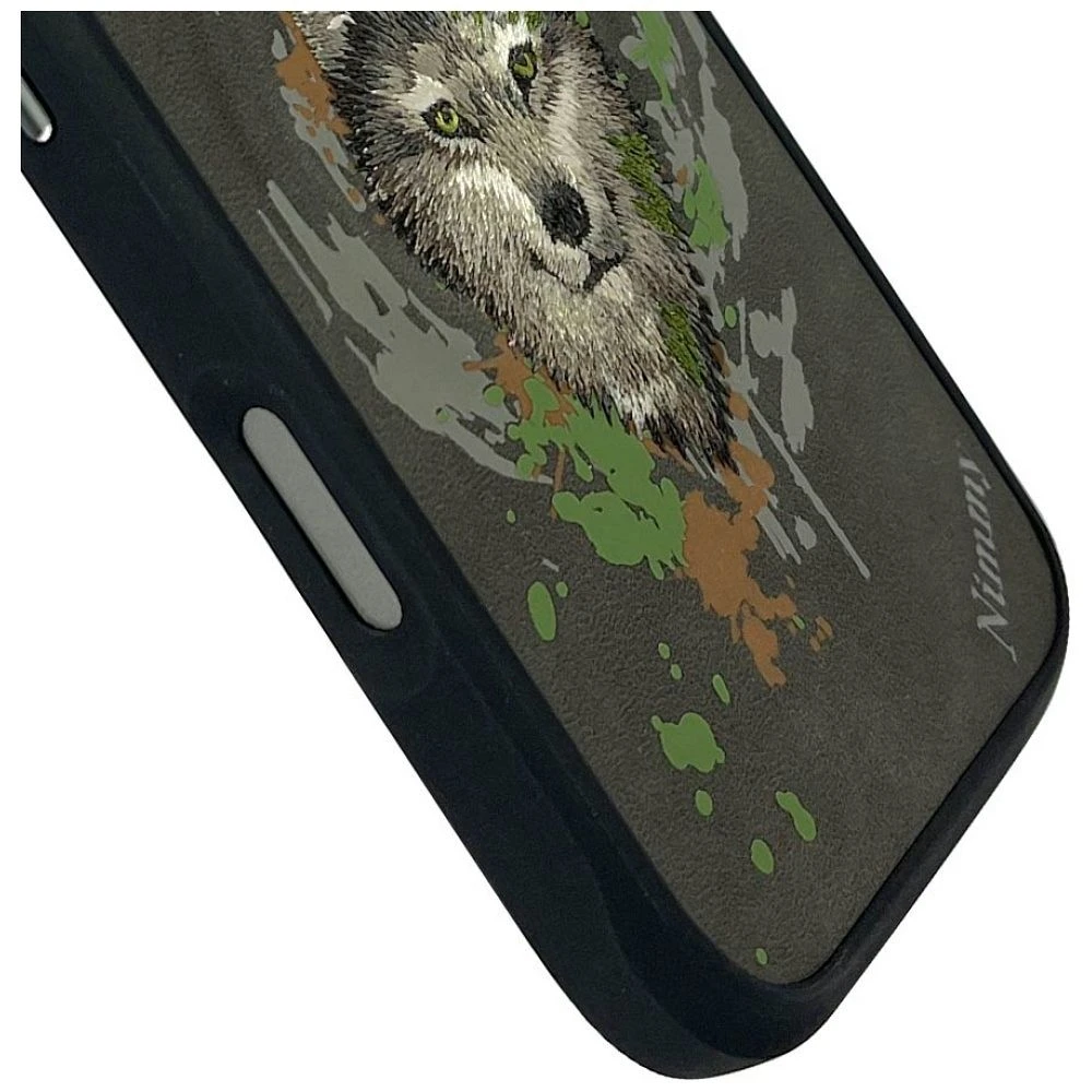 Zadní kryt NIMMY case WOLF compatible with MagSafe pro Apple IPHONE 16 Pro Max, dark gray