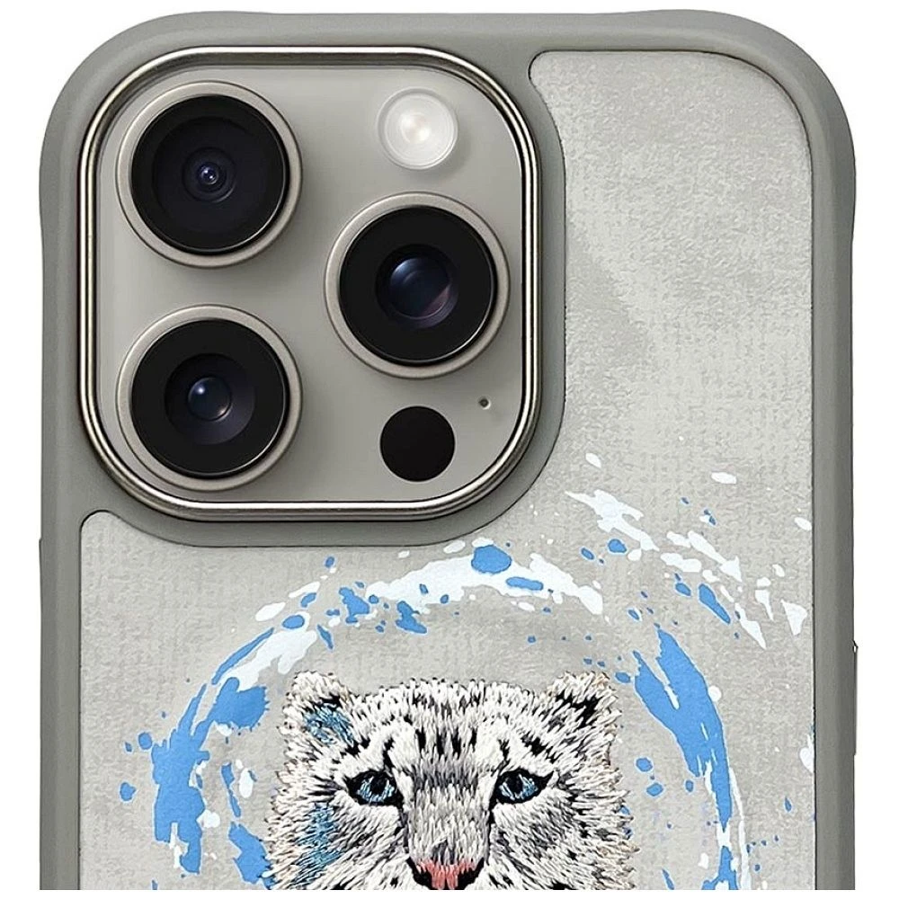 Zadní kryt NIMMY case PANTHER MagSafe pro Apple IPHONE 16 Pro Max, light gray