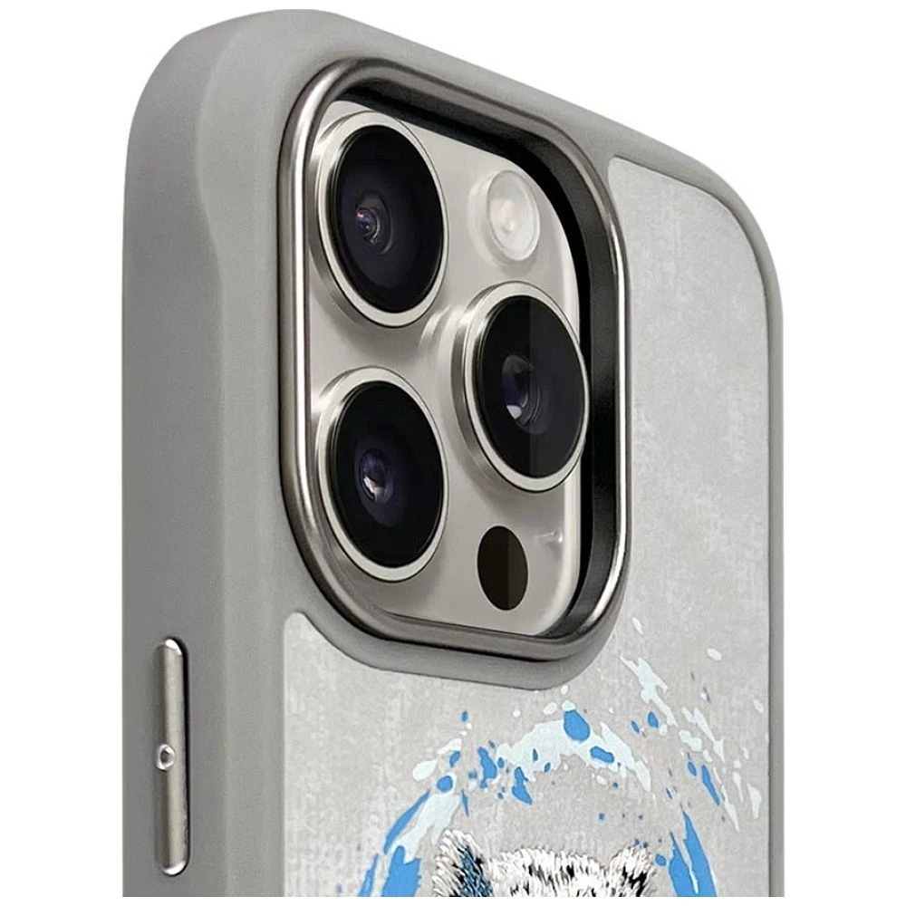 Zadní kryt NIMMY case PANTHER MagSafe pro Apple IPHONE 16 Pro Max, light gray