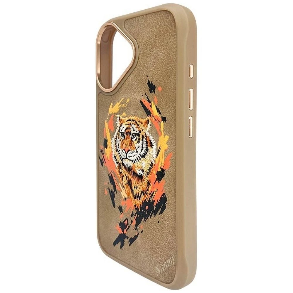 Zadní kryt NIMMY case TIGER MagSafe pro Apple IPHONE 16, light brown