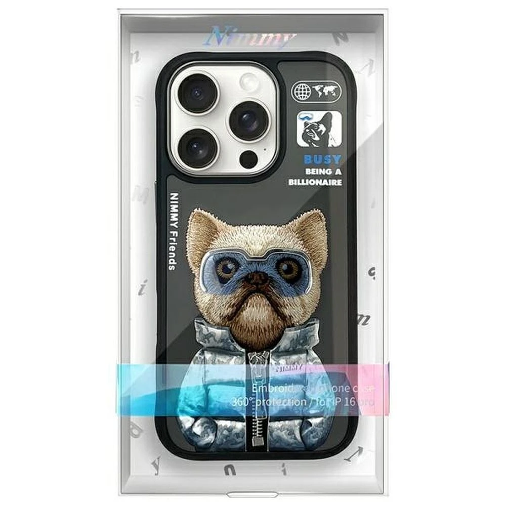 Zadní kryt NIMMY case COOL&CUTE 2.0 Dog pro Apple IPHONE 16 Pro, černá