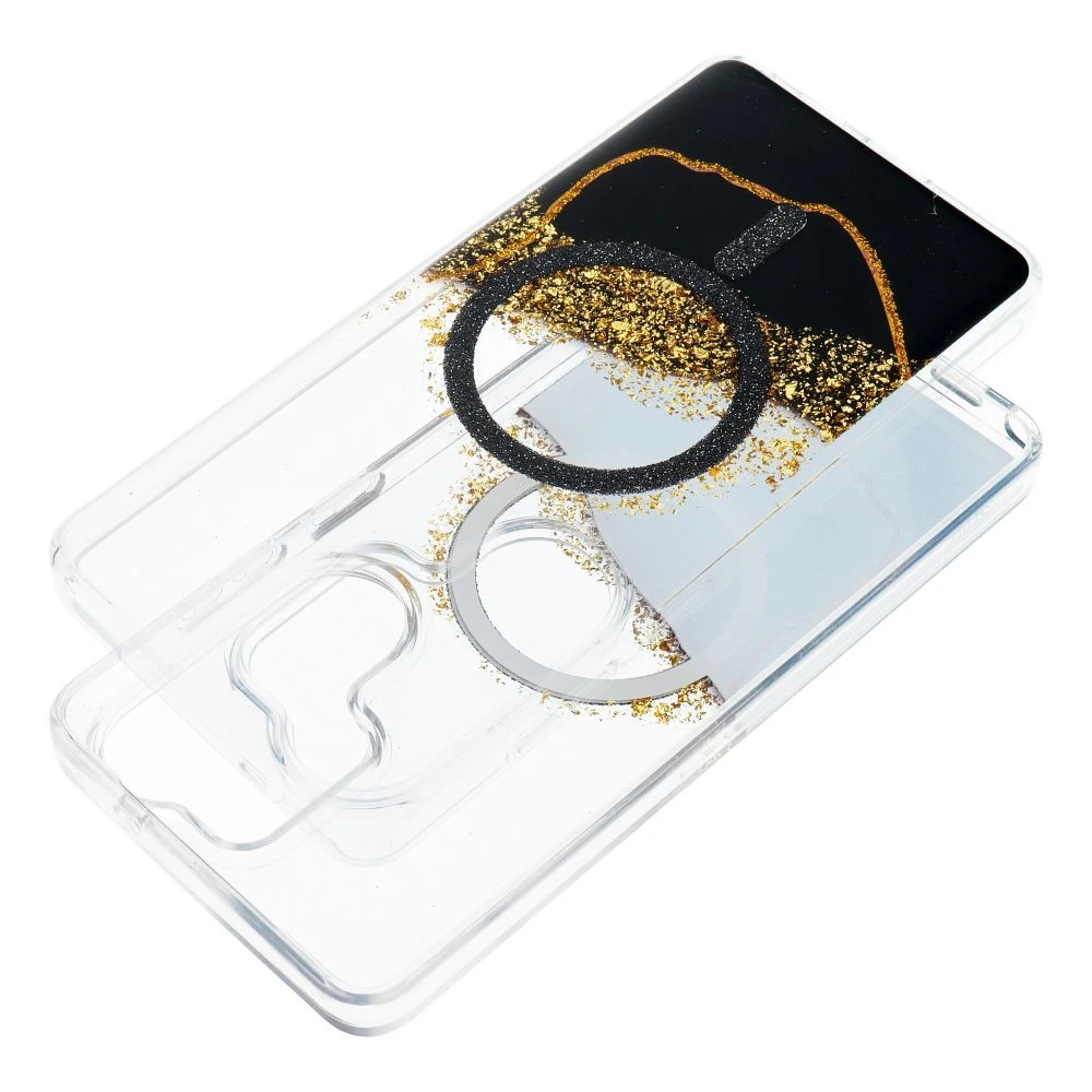 Case for Samsung S26 Ultra Golden compatible with MagSafe black