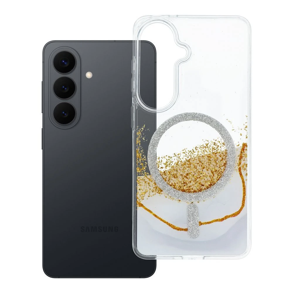 Case for Samsung S26 Golden compatible with MagSafe black