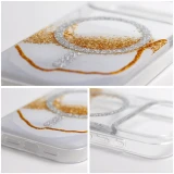 Case for iPhone 17 Pro Max Golden compatible with MagSafe white