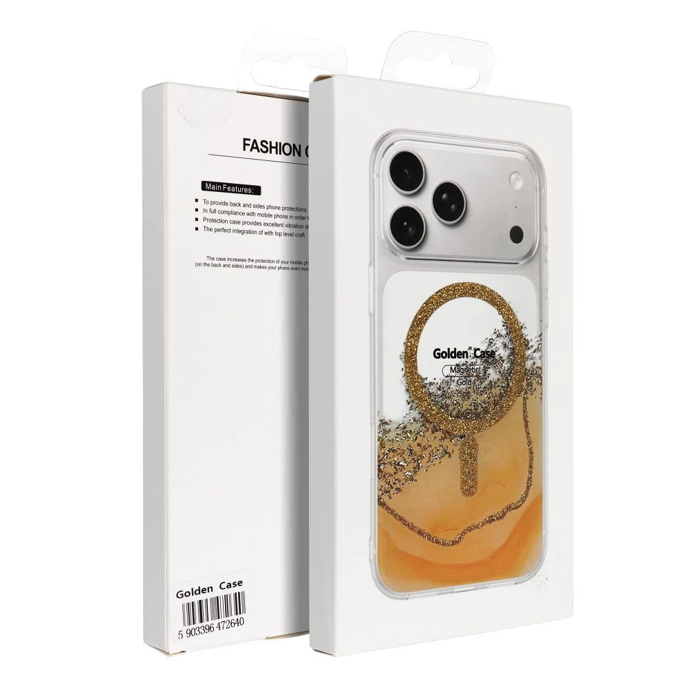 Case for Samsung S26 Golden compatible with MagSafe gold