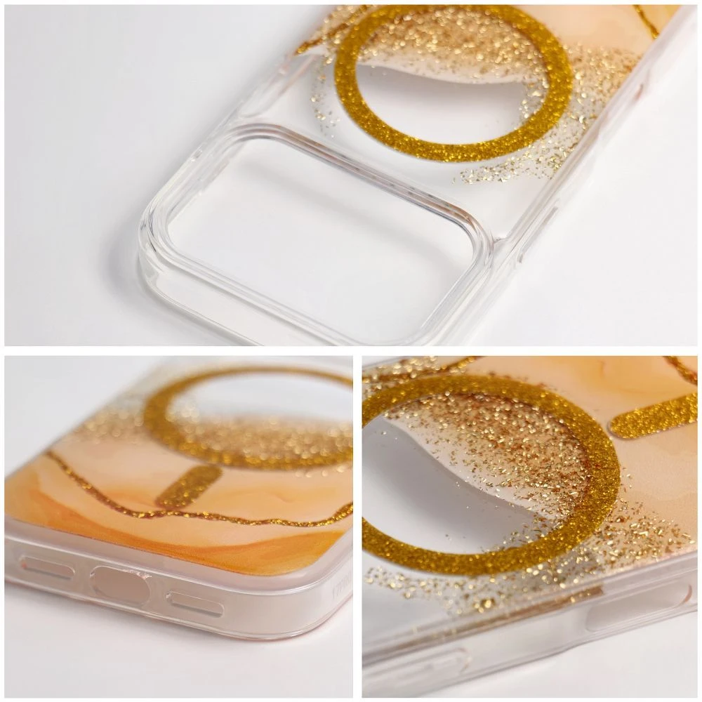 Case for iPhone 17 Golden compatible with MagSafe gold