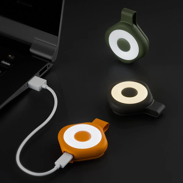 Svítilna LED, magnetická, oranžová