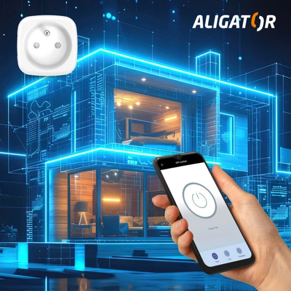 SADA Chytrých zásuvek Aligator Wi-Fi - 2ks