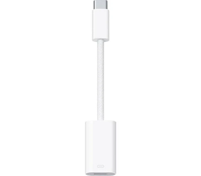 Adaptér Lightning - USB C bílý pro nabíječky a datové kabely