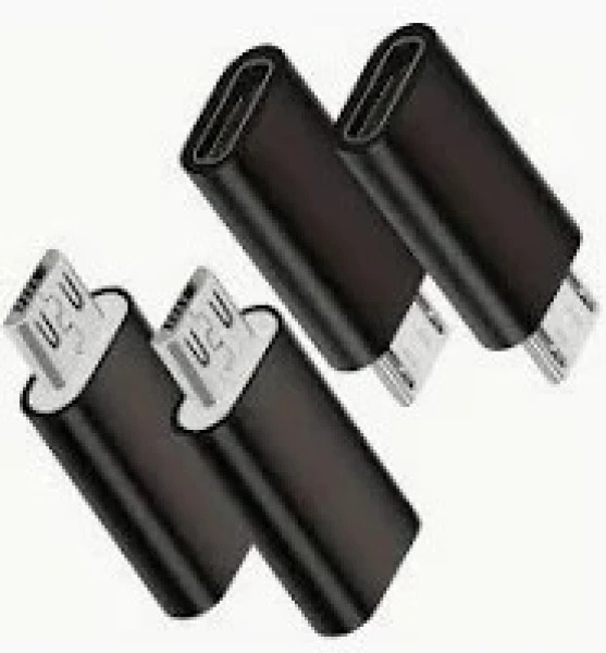 Adaptér USB typ C-microUSB černý pro nabíječky a datové kabely