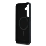 Karl Lagerfeld Liquid Silicone K&CH Heads MagSafe Zadní Kryt pro Samsung Galaxy S25 FE Black