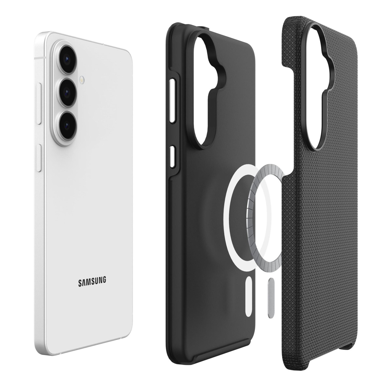 Zadní 3mk ochranný kryt Fortis MagCase pro Samsung Galaxy S25, černá