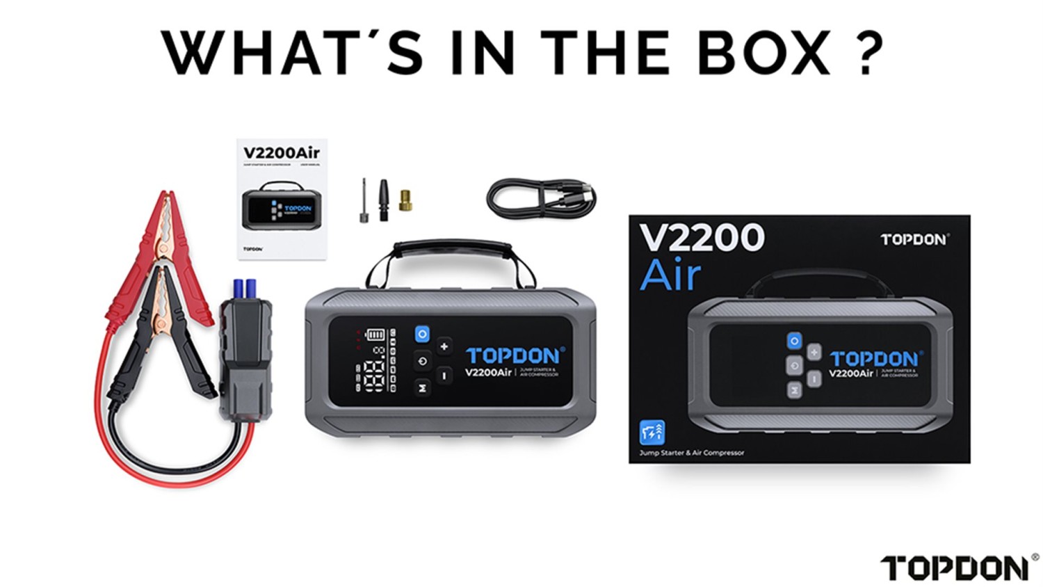 TOPDON Car Jump Starter JumpSurge V2200air