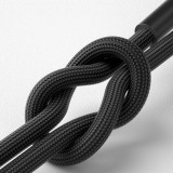Kabel 3mk Hyper Cable N-SERIES C to Micro 1m QC 3.0 5V/2A 10W, černá