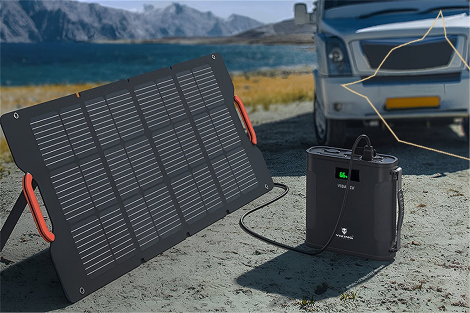 Outdoorová powerbanka Viking VIDAR IV/144000mAh/MAX 360W/USB-A/USB-C/cigaretová zásuvka/Big Anderson