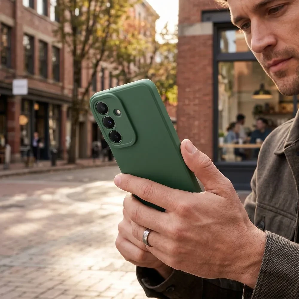 Zadní ochranný kryt Matt 2.0 pro Samsung Galaxy A16 5G / A16 4G, tmavě zelená