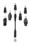 USB-C adaptér pro notebooky a ultrabooky se 7 výměnnými koncovkami