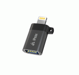 Adaptér iPEAX OTG LIGHTNING / USB-A, černá