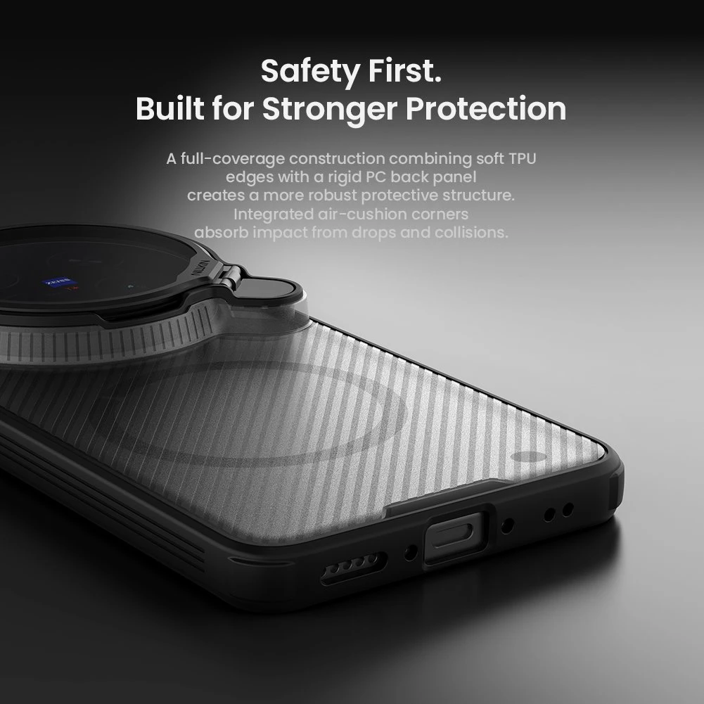 Nillkin CamShield Prop Magnetic Zadní Kryt pro Vivo X300 Ultra Transparent Black