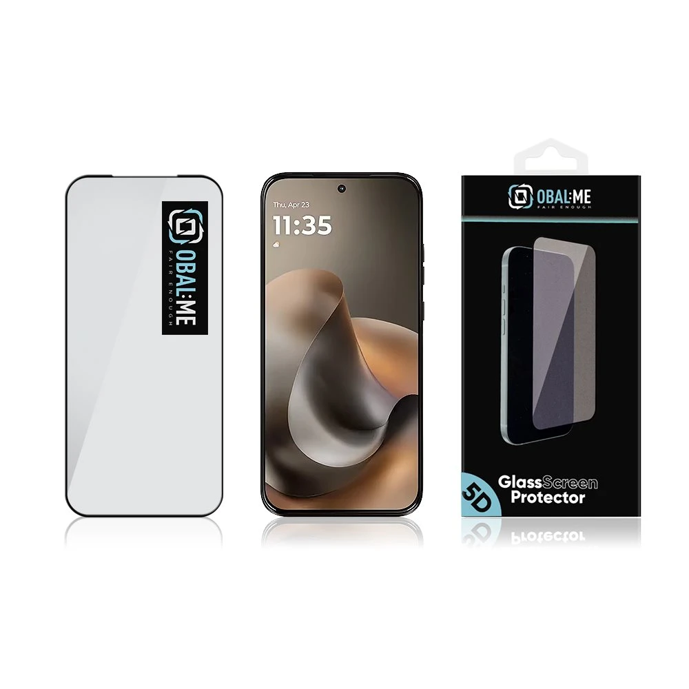 OBAL:ME 5D Tvrzené Sklo pro Motorola G77 Black 