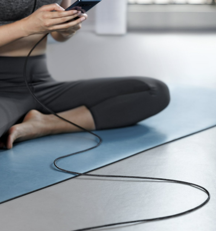 Textilní kabel iPEAX USB-C / USB-C 1M, USB 2.0, černá
