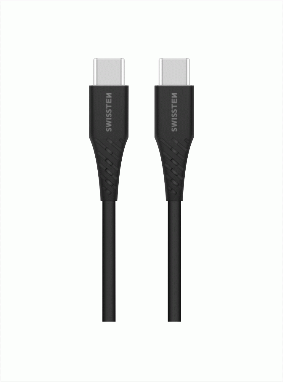 DATOVÝ KABEL SWISSTEN TPE USB-C/USB-C POWER DELIVERY 5A (100W) 2,5 M, černá